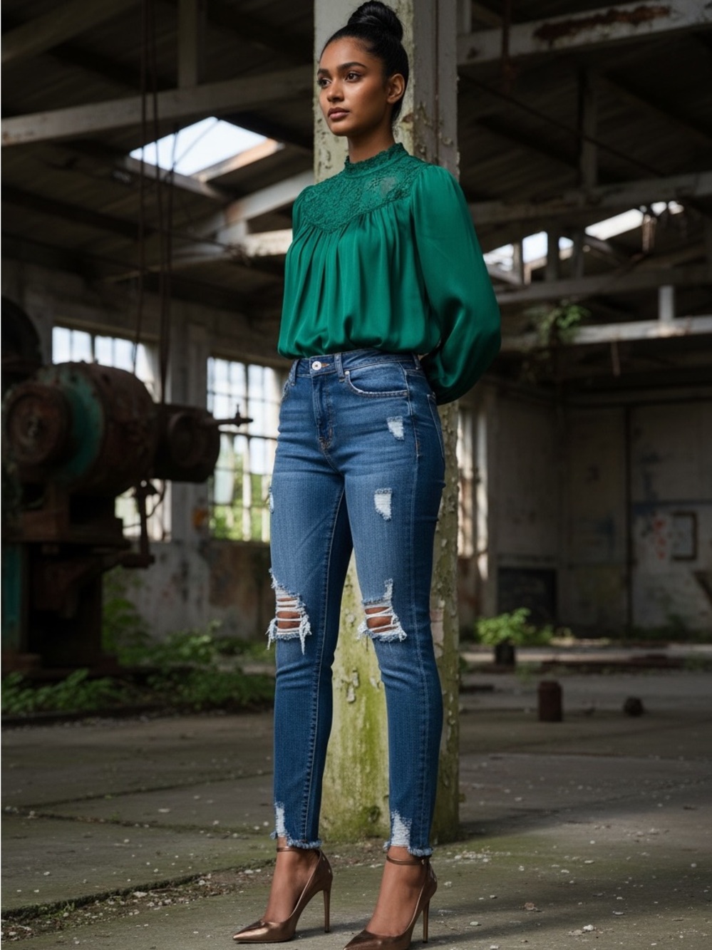 KanCan Jeans Blue Distressed Skinny Jeans
